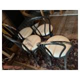 Tables, Side Stand & 4 Wood Chairs