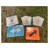 Decommissioned Road Signs