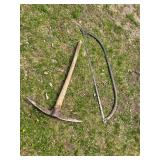 Pick Axe & Long Saw