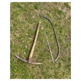 Pick Axe & Long Saw