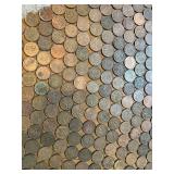 Maple Leaf Covered in Canadian Pennies