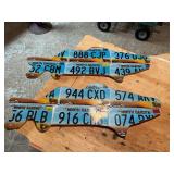 License Plate Art - ND Plates - Fish