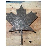 Maple Leaf Covered with Canadian Pennies