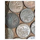 Maple Leaf Covered with Canadian Pennies