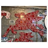 Large Pegasus Horse License Plate Art