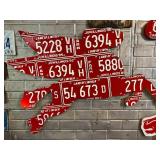 Pair of Pegasus Horses License Plate Art