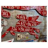 Pair of Pegasus Horses License Plate Art