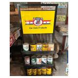 Justice Bros Can Rack Full of Oil Cans