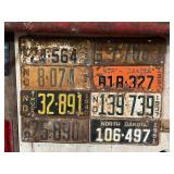 Vintage ND License Plates