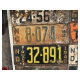 Vintage ND License Plates