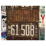 Large Lot of Antique & Vintage License Plates