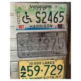 Large Lot of Antique & Vintage License Plates