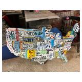 United States Map Artwork