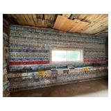 Complete Wall & Shelf of License Plates