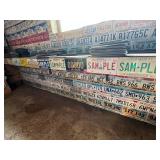Complete Wall & Shelf of License Plates