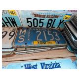 Complete Wall & Shelf of License Plates