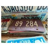 Complete Wall & Shelf of License Plates