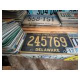 Complete Wall & Shelf of License Plates
