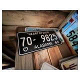 Complete Wall & Shelf of License Plates