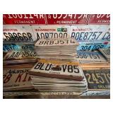 Complete Wall & Shelf of License Plates