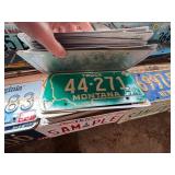 Complete Wall & Shelf of License Plates