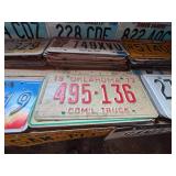 Complete Wall & Shelf of License Plates