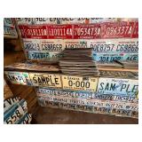 Complete Wall & Shelf of License Plates
