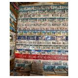 Complete Wall & Shelf of License Plates