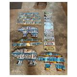 License Plate Artwork - 5 Pieces