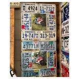 Large Lot of License Plate Artwork - 17 Pieces