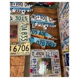 Large Lot of License Plate Artwork - 17 Pieces