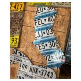 Large Lot of License Plate Artwork - 17 Pieces