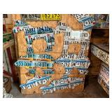 Large Lot of License Plate Artwork - 17 Pieces
