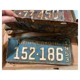 Box of Vintage License Plates - 1921 MN Set & Many More