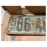 Box of Vintage License Plates - 1921 MN Set & Many More