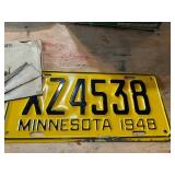 2 Boxes of License Plates including 1948 MN in Original Package & Many More