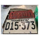 2 Boxes of License Plates including 1948 MN in Original Package & Many More