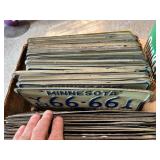 2 Boxes of License Plates including 1948 MN in Original Package & Many More
