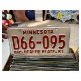 2 Boxes of License Plates including 1948 MN in Original Package & Many More