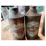 Mixed Vintage Lot - Grain Belt Cans, Sweet Clover Dairy Milk Jugs & Scott