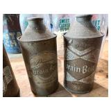 Mixed Vintage Lot - Grain Belt Cans, Sweet Clover Dairy Milk Jugs & Scott