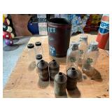 Mixed Vintage Lot - Grain Belt Cans, Sweet Clover Dairy Milk Jugs & Scott