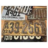 1911 MN Porcelain Plate, 1916 Ohio, 1949 MN Matching Plates & Many More High Value Plates