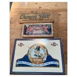 Reproduction Dr Pepper Sign & Wood Fruit Box Sides