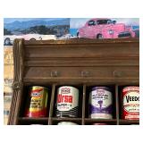 Antique Wood Display Cabinet