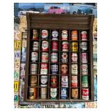 Antique Wood Display Cabinet