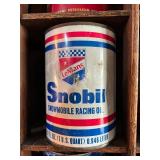 All Oil Cans Pictured in Cabinet