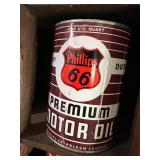 All Oil Cans Pictured in Cabinet