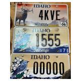 License Plates on Shelf & Wall