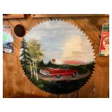 Large Saw Blade Artwork - 29" across